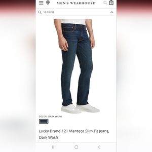 Lucky brand jeans 40 w 30 l dark color